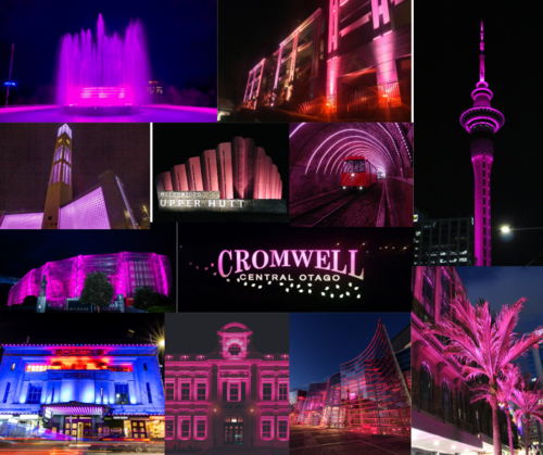 New Zealand shines pink for Breast Cancer Awareness Month