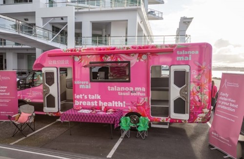 New Pink Campervan kicks off inaugural tour, taking breast cancer awareness to the regions