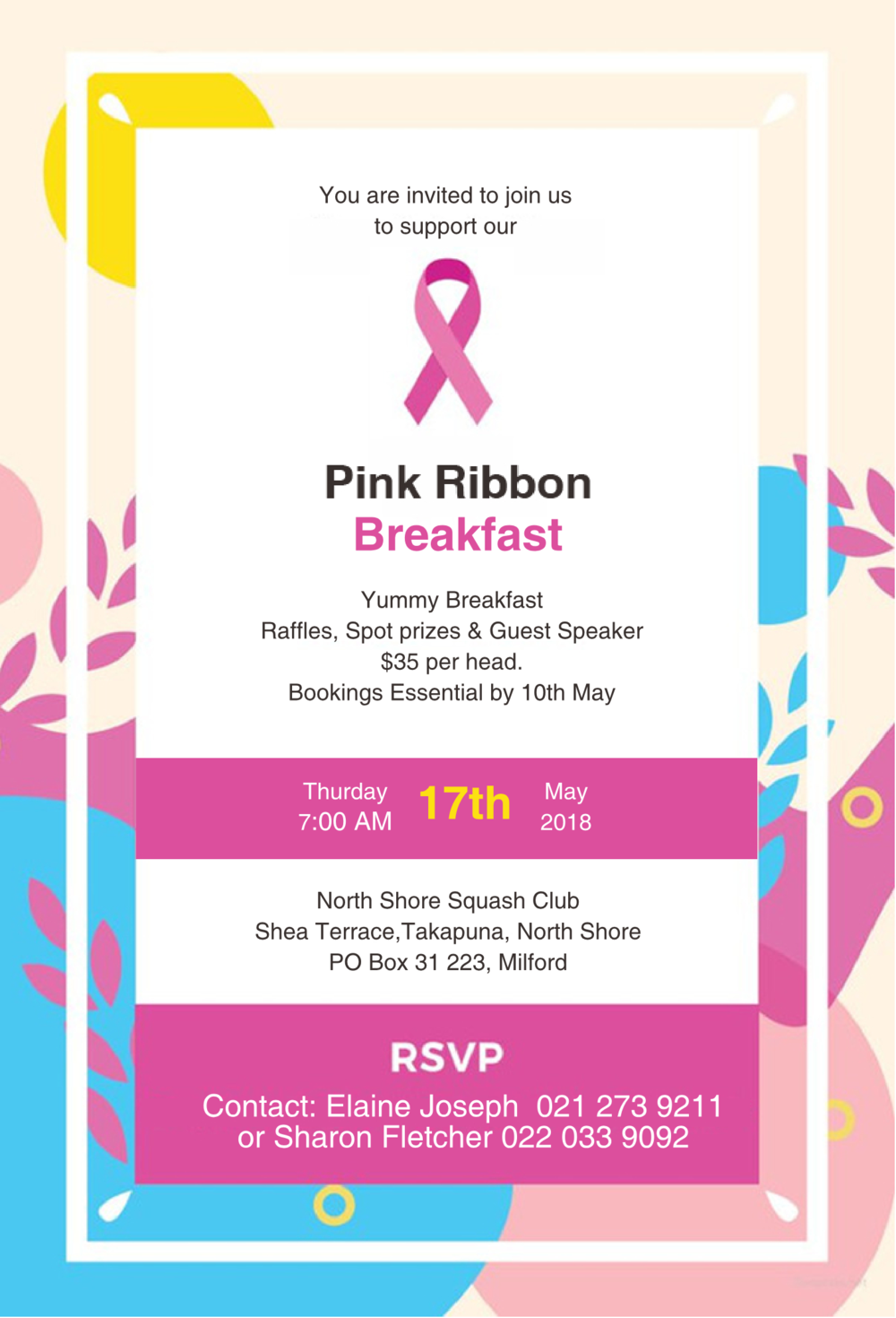 Allsure Pink Ribbon Breakfast