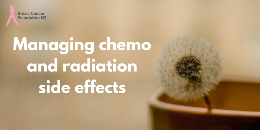 Managing chemo and radiation side effects