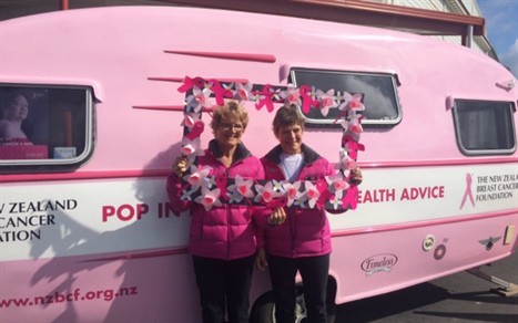 The Pink Caravan’s delivering breast health messages to all corners of New Zealand